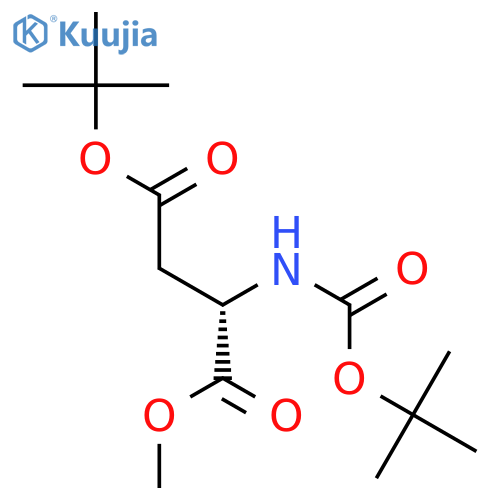 4-tert-butyl 1-methyl L-N-(tert-butoxycarbonyl)aspartate structure