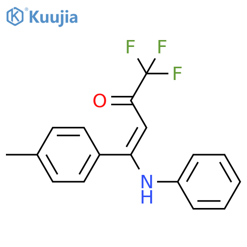 3-Buten-2-one, 1,1,1-trifluoro-4-(4-methylphenyl)-4-(phenylamino)- structure