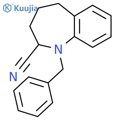 1-Benzyl-2,3,4,5-tetrahydro-1H-1-benzazepine-2-carbonitrile structure