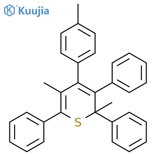 2H-THIOPYRAN, 2,5-DIMETHYL-4-(4-METHYLPHENYL)-2,3,6-TRIPHENYL- structure