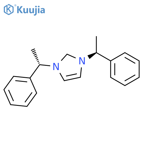 2H-Imidazol-2-ylidene, 1,3-dihydro-1,3-bis[(1S)-1-phenylethyl]- structure