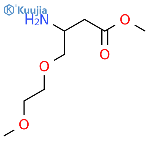 methyl 3-amino-4-(2-methoxyethoxy)butanoate structure