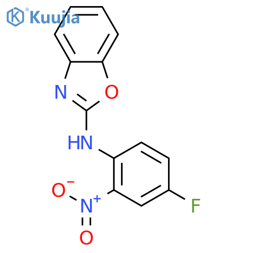 2-Benzoxazolamine, N-(4-fluoro-2-nitrophenyl)- structure