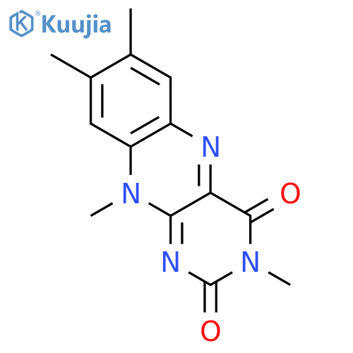 Benzo[g]pteridine-2,4(3H,10H)-dione,3,7,8,10-tetramethyl- structure