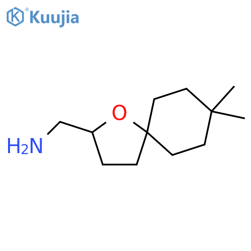 1-Oxaspiro[4.5]decane-2-methanamine, 8,8-dimethyl- structure