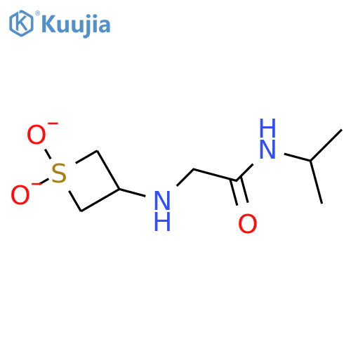 2-[(1,1-dioxo-1λ?-thietan-3-yl)amino]-N-(propan-2-yl)acetamide structure