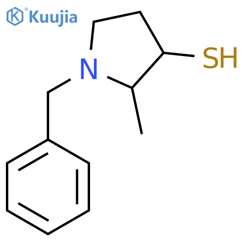 1-Benzyl-2-methylpyrrolidine-3-thiol structure