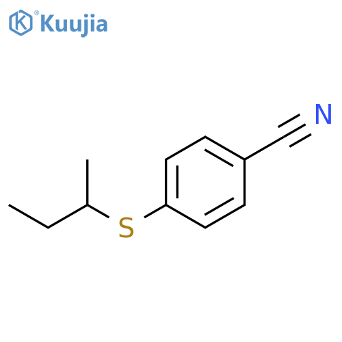 4-(butan-2-ylsulfanyl)benzonitrile structure