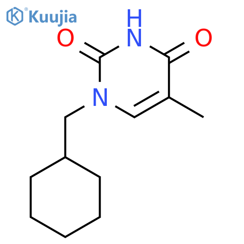 2,4(1H,3H)-Pyrimidinedione, 1-(cyclohexylmethyl)-5-methyl- structure