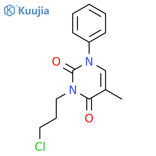 2,4(1H,3H)-Pyrimidinedione, 3-(3-chloropropyl)-5-methyl-1-phenyl- structure