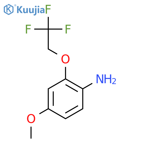 Benzenamine, 4-methoxy-2-(2,2,2-trifluoroethoxy)- structure