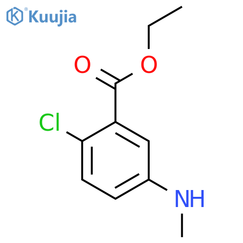 Ethyl 2-chloro-5-(methylamino)benzoate structure