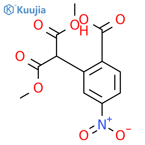 2-(1,3-dimethoxy-1,3-dioxopropan-2-yl)-4-nitrobenzoic Acid structure