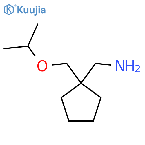 {1-[(Propan-2-yloxy)methyl]cyclopentyl}methanamine structure