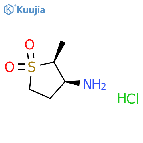 (2S,3S)-3-amino-2-methyl-1λ?-thiolane-1,1-dione hydrochloride structure