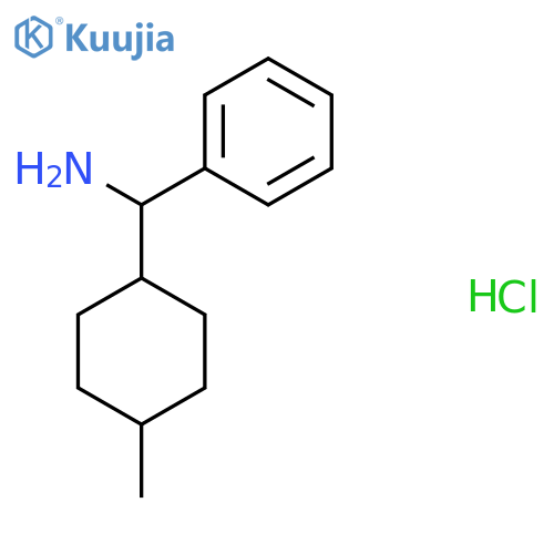 4-Methylcyclohexyl(phenyl)methanamine hydrochloride structure