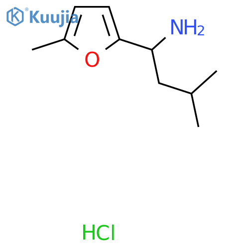 3-Methyl-1-(5-methylfuran-2-yl)butan-1-amine hydrochloride structure