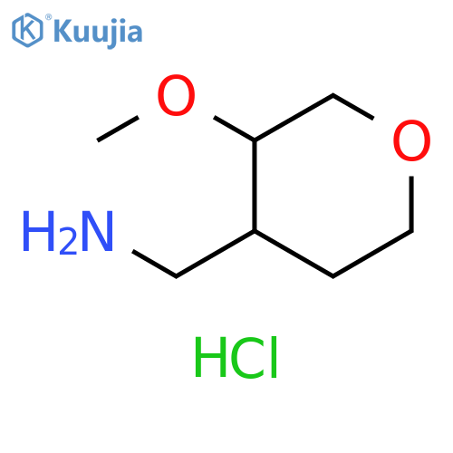 (3-methoxyoxan-4-yl)methanamine hydrochloride structure