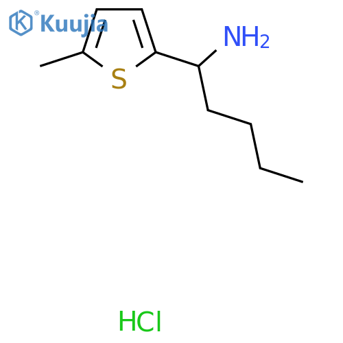1-(5-Methylthiophen-2-yl)pentan-1-amine hydrochloride structure