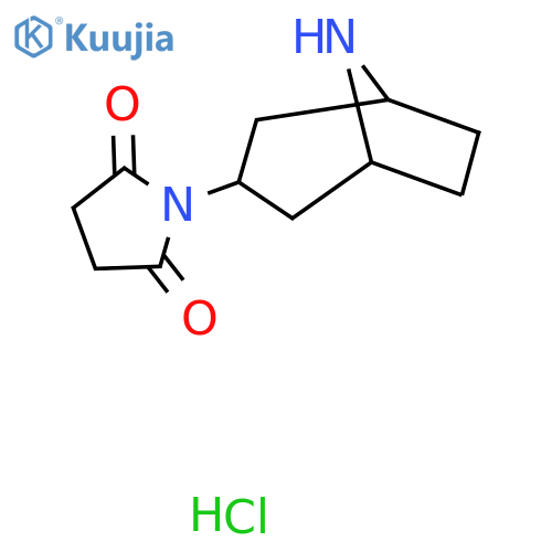 1-(8-Azabicyclo[3.2.1]octan-3-yl)pyrrolidine-2,5-dione hydrochloride structure