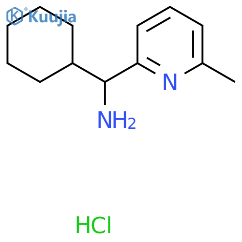 Cyclohexyl(6-methylpyridin-2-yl)methanamine hydrochloride structure