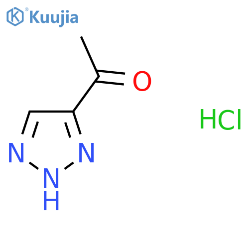 1-(1H-1,2,3-triazol-4-yl)ethan-1-one hydrochloride structure