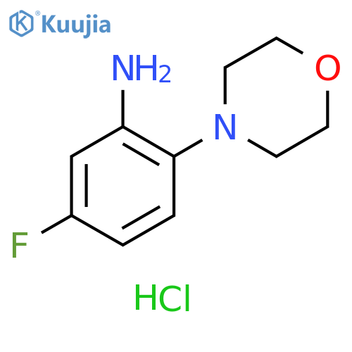 5-Fluoro-2-(morpholin-4-yl)aniline hydrochloride structure