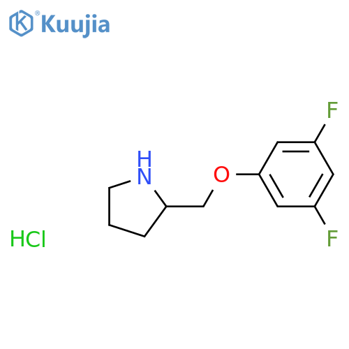 2-((3,5-Difluorophenoxy)methyl)pyrrolidine hydrochloride structure