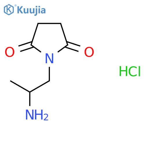 1-(2-Aminopropyl)pyrrolidine-2,5-dione hydrochloride structure
