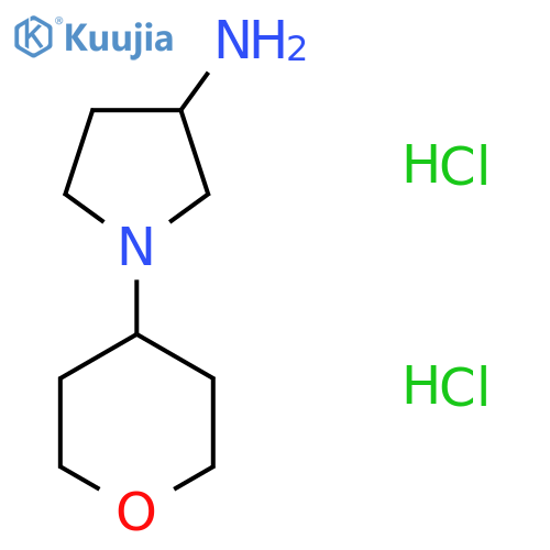 1-(oxan-4-yl)pyrrolidin-3-amine dihydrochloride structure