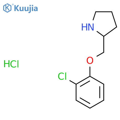 2-((2-chlorophenoxy)methyl)pyrrolidine hydrochloride structure