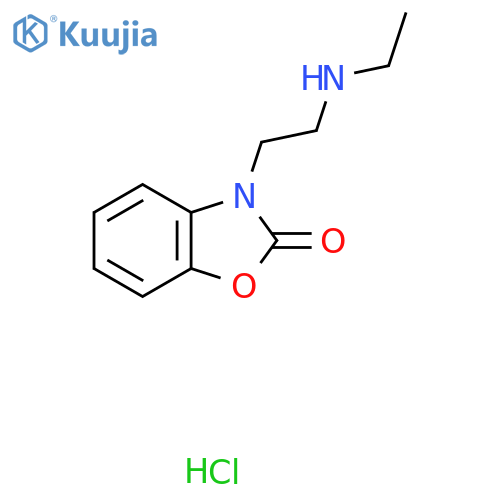 3-(2-(Ethylamino)ethyl)benzo[d]oxazol-2(3H)-one hydrochloride structure