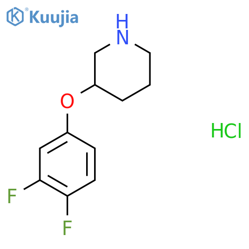 3-(3,4-Difluorophenoxy)piperidine hydrochloride structure