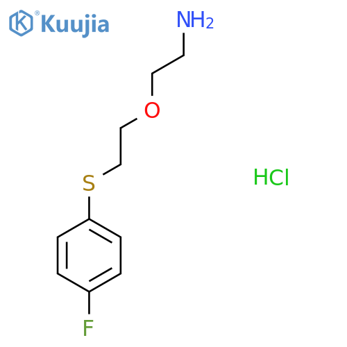 2-(2-((4-Fluorophenyl)thio)ethoxy)ethan-1-amine hydrochloride structure