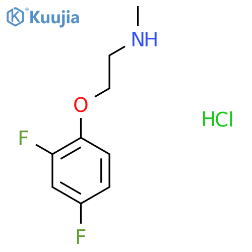 2-(2,4-Difluorophenoxy)-n-methylethan-1-amine hydrochloride structure