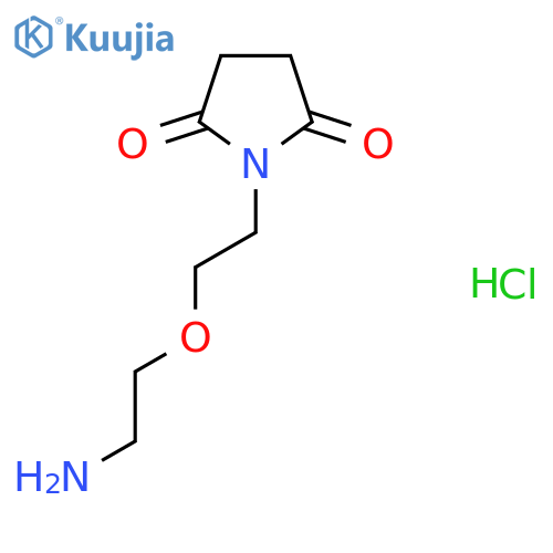 1-(2-(2-Aminoethoxy)ethyl)pyrrolidine-2,5-dione hydrochloride structure