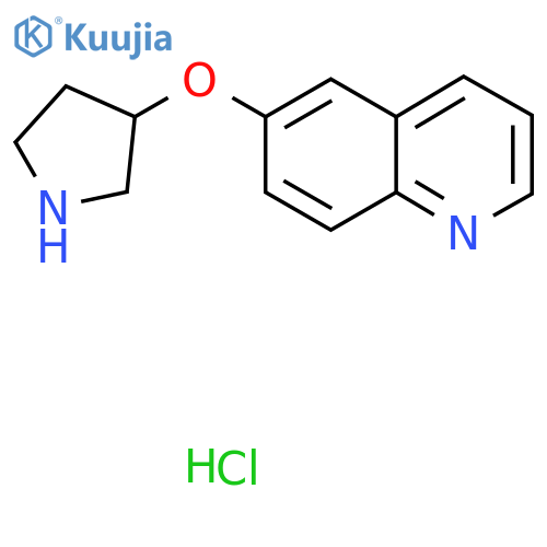 6-(Pyrrolidin-3-yloxy)quinoline hydrochloride structure