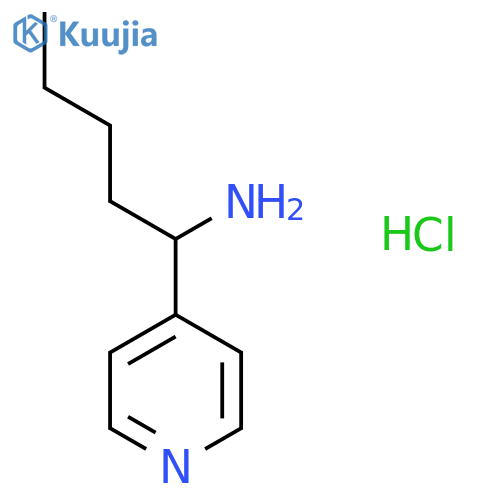 1-(Pyridin-4-yl)pentan-1-amine hydrochloride structure