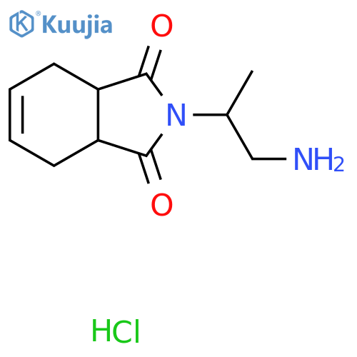 2-(1-Aminopropan-2-yl)-3a,4,7,7a-tetrahydro-1H-isoindole-1,3(2H)-dione hydrochloride structure