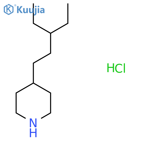 4-(3-Ethylpentyl)piperidine hydrochloride structure