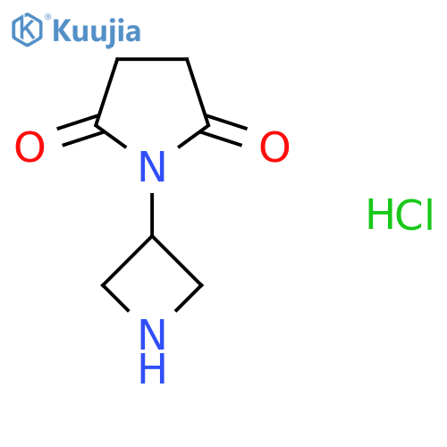 1-(Azetidin-3-yl)pyrrolidine-2,5-dione hydrochloride structure