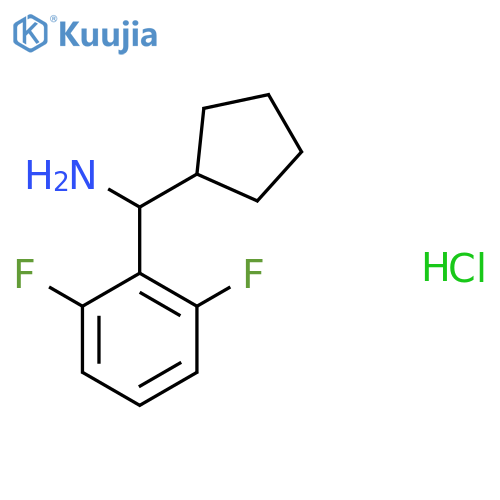 Cyclopentyl(2,6-difluorophenyl)methanamine hydrochloride structure