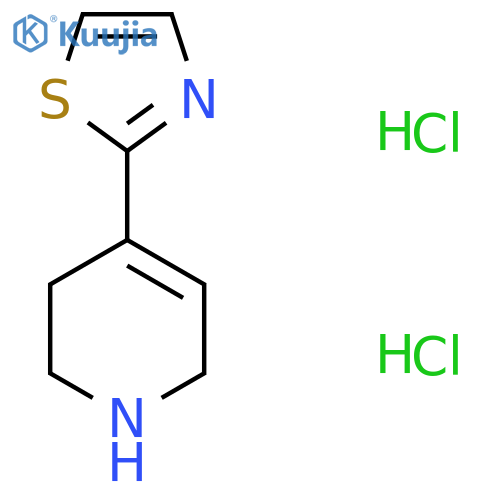 2-(1,2,3,6-Tetrahydropyridin-4-yl)thiazole dihydrochloride structure