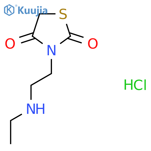 3-(2-(Ethylamino)ethyl)thiazolidine-2,4-dione hydrochloride structure
