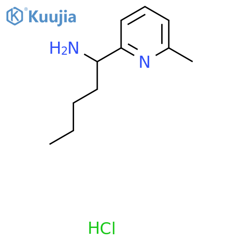 1-(6-Methylpyridin-2-yl)pentan-1-amine hydrochloride structure