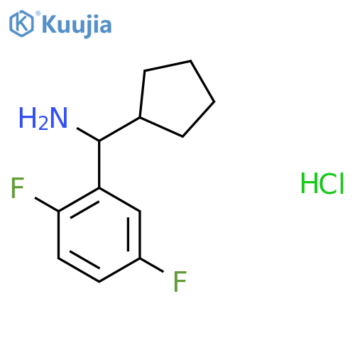 Cyclopentyl(2,5-difluorophenyl)methanamine hydrochloride structure