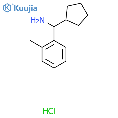 cyclopentyl(o-tolyl)methanamine hydrochloride structure