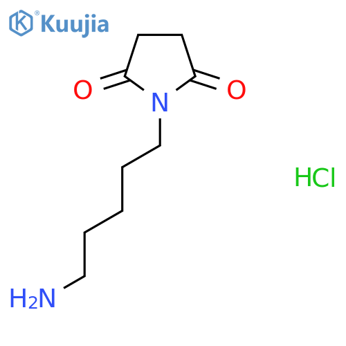 1-(5-Aminopentyl)pyrrolidine-2,5-dione hydrochloride structure