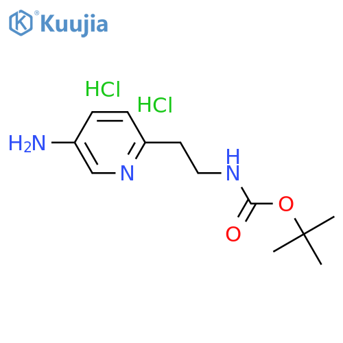 5-Amino-2-[2-(Boc-amino)ethyl]pyridine Dihydrochloride structure