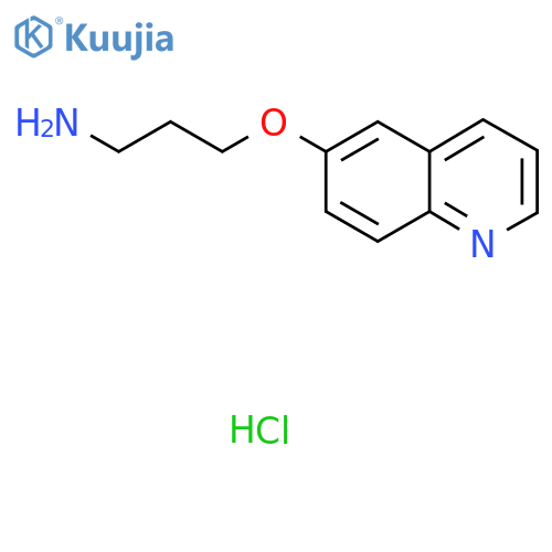 3-(Quinolin-6-yloxy)propan-1-amine hydrochloride structure